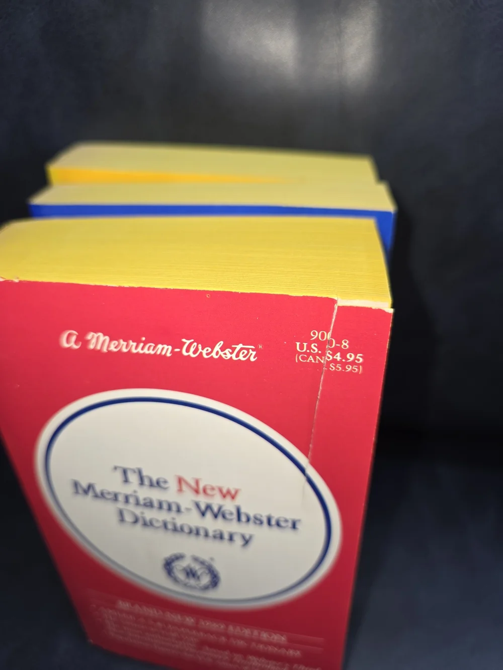 Merriam Webster Reference Book Set - Blue, Red, Yellow